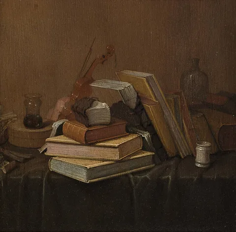 Gerrit van Vucht, Still Life with Books