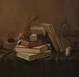Gerrit van Vucht, Still Life with Books