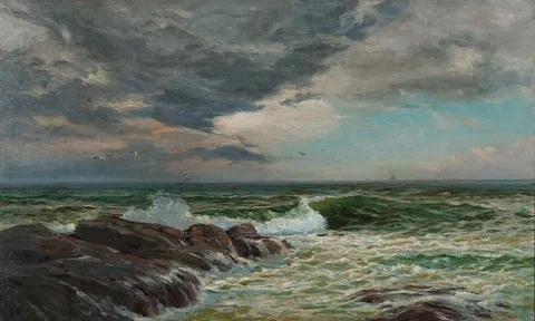 Samuel Peter Rolt Triscott, Surf, Monhegan Island