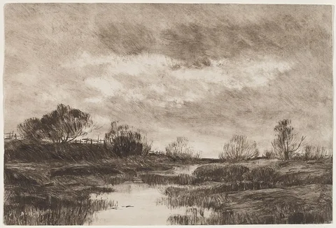 Daniel Kotz, A Pastoral Landscape with a Stream