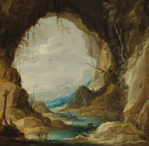 David d.J. Teniers, Vista from a Grotto