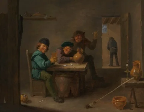 David d.J. Teniers, Peasants in a Tavern