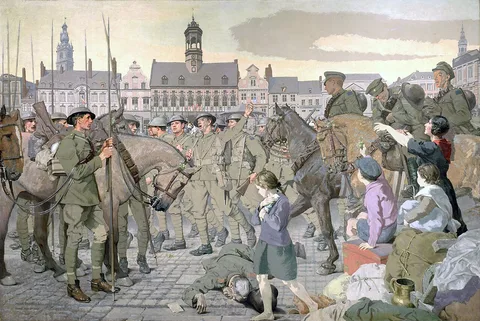 Inglis Sheldon-Williams, The Return to Mons