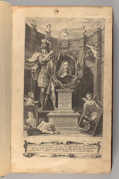 David Teniers d.J., Theatrvm pictorivm : in quo exhibentur ipsius manu delineatæ, eiusque curâ in æs incise picturæ, archetipæ Italicæ, quas ipse ser.mus Archdux in pinacothecam suam Bruxellis collegit
