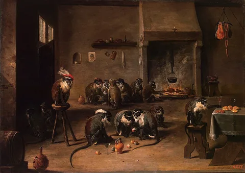 David Teniers d.J., Monkeys in the Kitchen