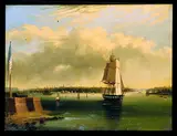 Edmund Coates, Bay and Harbor of New York from Bedlow's Island