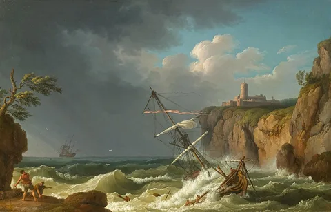 Jakob Philipp Hackert, A shipwreck
