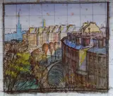 Arthur d'Auvergne Boxall, Sketch for the oil painting "Winter in London"