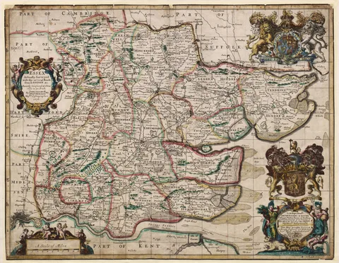 John Ogilby, Essex, actually surveyed, with the several Roads from London...