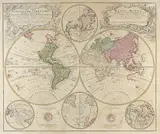 Johann Baptista Homann, Planiglobii Terrestris Mappa Universalis...