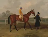 Harry Hall, Sir Tatton Sykes Leading in the Horse 'Sir Tatton Sykes' with William Scott Up