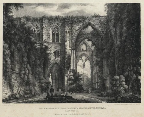 John Horner, Interior of Tintern Abbey, Monmouthshire. East Window