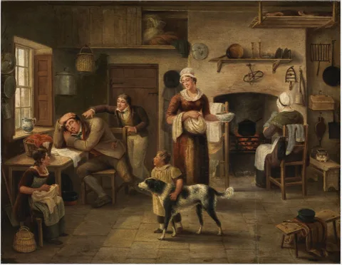 John George Mulvany, A Kitchen Interior