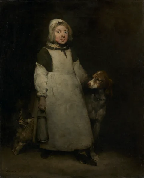 Augustin Théodule Ribot, The Little Milkmaid