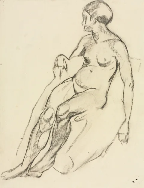 Alfred James Wands, Seated Nude