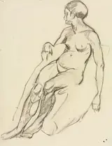 Alfred James Wands, Seated Nude