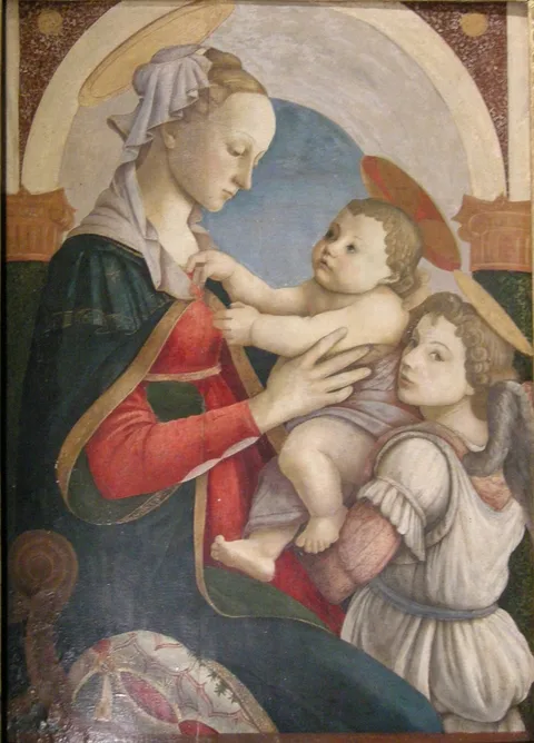 Sandro Botticelli, Madonna and Child with an Angel