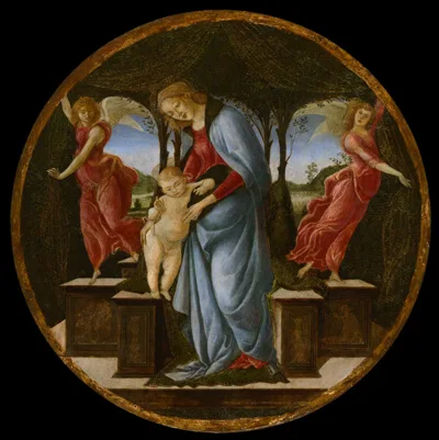 Sandro Botticelli, Virgin and Child with Two Angels