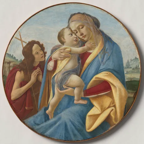 Sandro Botticelli, Virgin and Child with the Young Saint John the Baptist