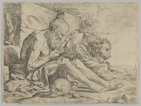 Jusepe de Ribera, Saint Jerome Reading