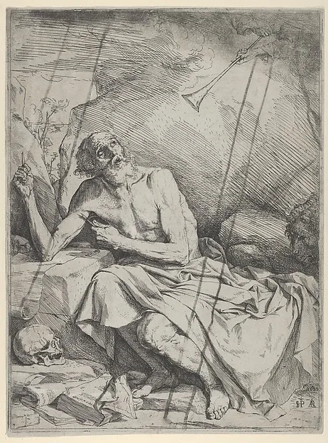 Jusepe de Ribera, Saint Jerome Hearing the Trumpet of the Last Judgment