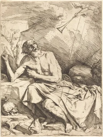Jusepe de Ribera, Saint Jerome Hearing the Trumpet of the Last Judgment
