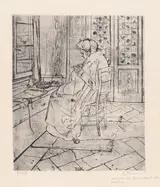 Umberto Boccioni, Mia madre che lavora [My Mother Working]