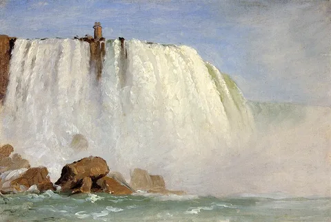 Frederic Edwin Church, Study for "Under Niagara"
