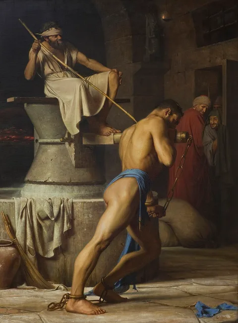 Carl Bloch, Samson and the Philistines