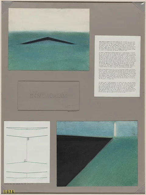 Maya Lin, Maya Lin's original competition submission for the Vietnam Veterans Memorial