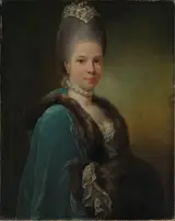 Jens Juel, Portrait of Bodilla Birgitte von Munthe af Morgenstierne, b. de Flindt