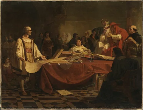 Emanuel Leutze, Christopher Columbus Before the Council of Salamanca