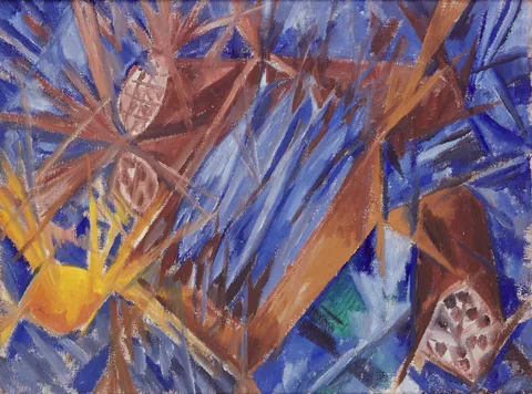 Mikhail Larionov, Rayonist Sausages and Mackerel