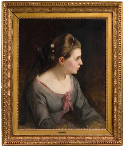 Wilhelm Marstrand, Helena Roed, Acting as Leonora in Ludvig Holberg’s Det lykkelige skibbrud (The Fortunate Shipwreck)