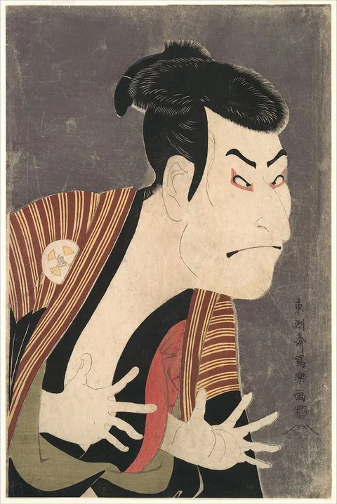 Sharaku, Kabuki Actor Ōtani Oniji III as Yakko Edobei in the Play The Colored Reins of a Loving Wife (Koi nyōbō somewake tazuna)