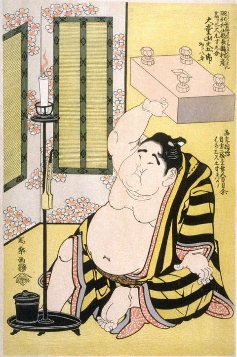Sharaku, Daidozan Bungoro Showing His Strength