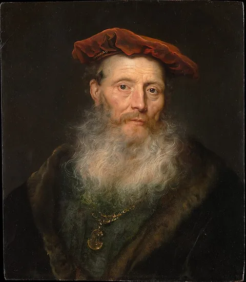 Govert Flinck, Bearded Man with a Velvet Cap