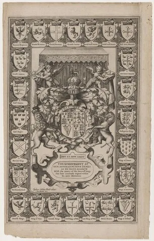 Jodocus Hondius I, Title Page for the Achievement of our Soveraigne King James