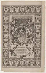 Jodocus Hondius I, Title Page for the Achievement of our Soveraigne King James