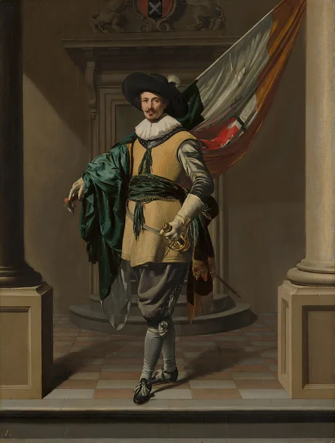 Thomas de Keyser, Portrait of Loef Vredericx (1590-1668) as an Ensign