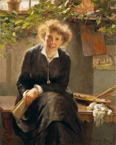 Bertha Wegmann, Portrait of the painter Jeanna Bauck