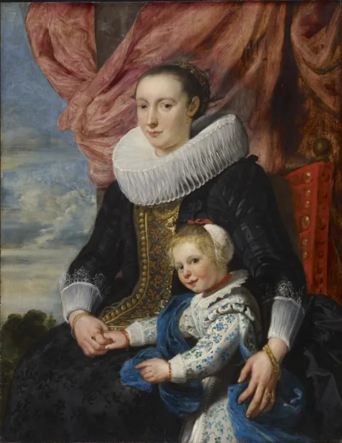 Cornelis de Vos, Portrait of a Lady with Her Daughter