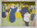 József Rippl-Rónai, La fête de village (Village Festival)