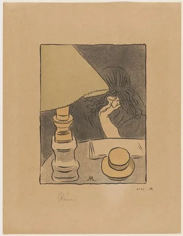 József Rippl-Rónai, La Liseuse sous la lampe