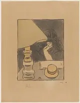 József Rippl-Rónai, La Liseuse sous la lampe