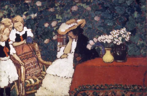 József Rippl-Rónai, Woman with Three Girls