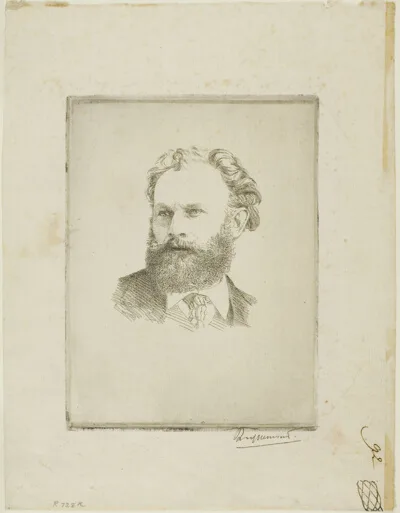 Félix Bracquemond, Portrait of Edouard Manet