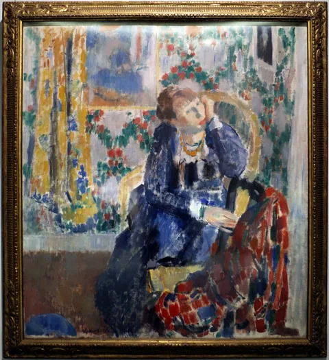 Rik Wouters, The lady with the yellow necklace; interior D