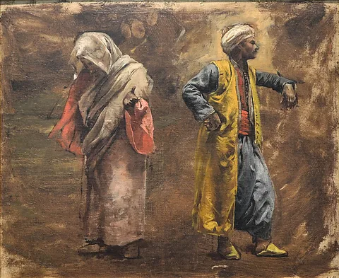 Edwin Lord Weeks, Study of Two Figures