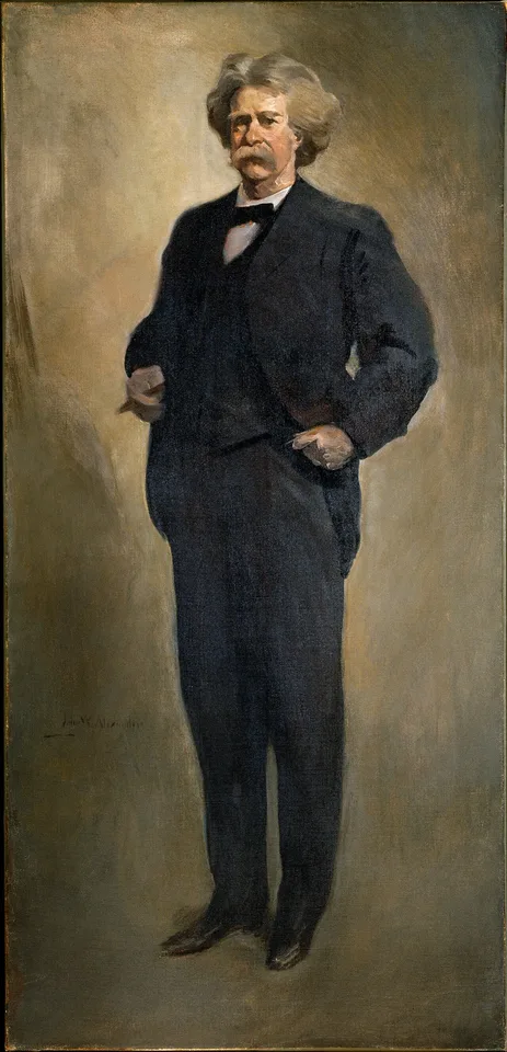 John White Alexander, Portrait of  Mark Twain